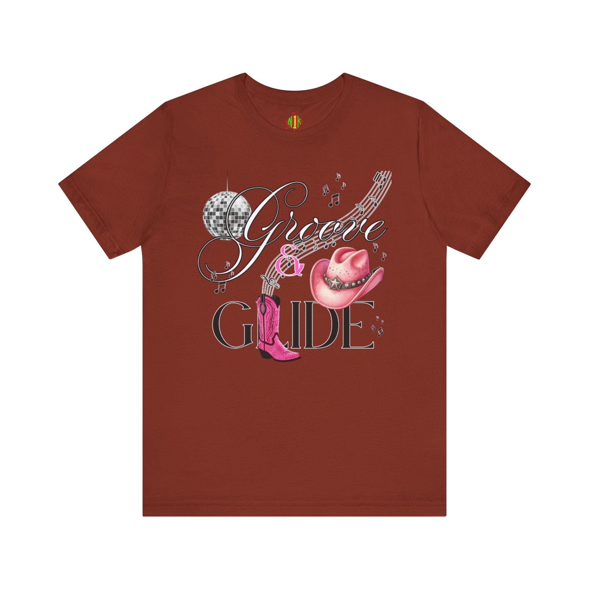 Groove and Glide Graphic Tee - Unisex Short Sleeve T-Shirt for Music Lovers